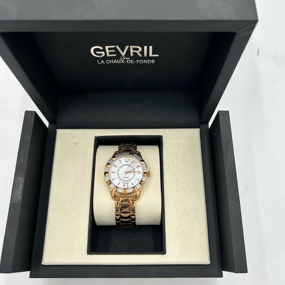 Women\'s GEVRIL GV2 Venice, diamond quartz 39 mm watch NWT main image 10
